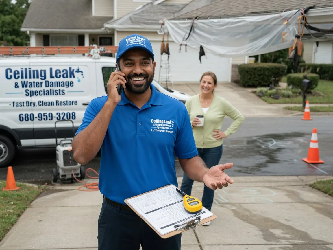 Ceiling Leak Cleanup Maquoketa, IA FAQs